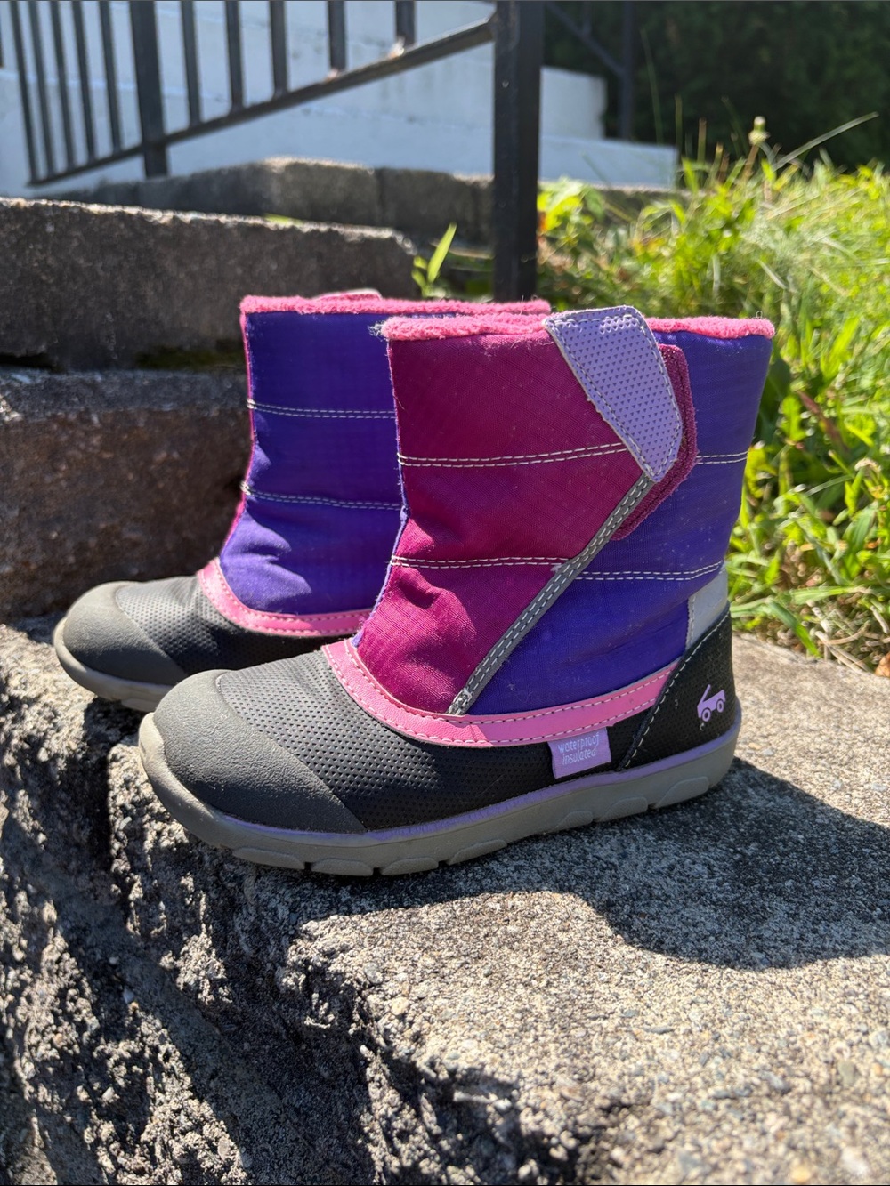 See Kai Run Kids Waterproof Winter Boots - Purple & Pink